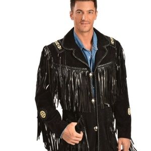 Scully fringed suede leather coat premium quality